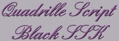 Quadrille Script Black SSK
