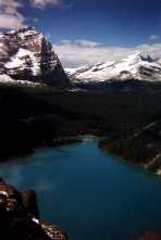 Looking west at Lake Ohara