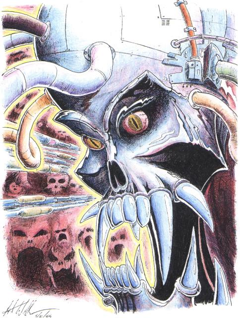 Demon drawing
