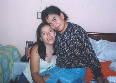 A picture with my mom