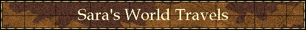 Sara's World Travels