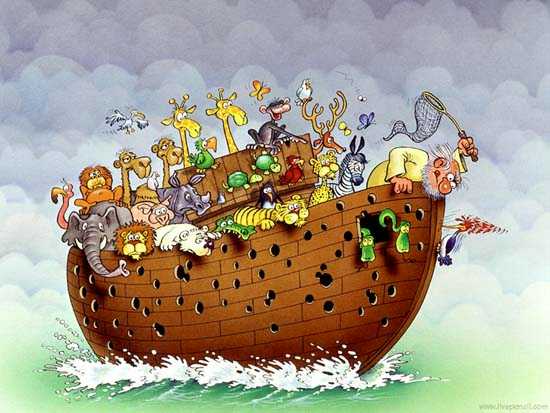 Woody the Woodpecker on Noah's Ark