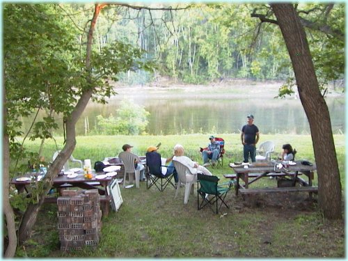 Riverside picnic
