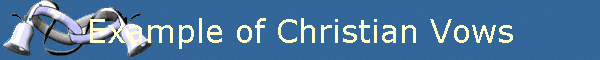 Example of Christian Vows