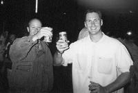 New Year's Eve 1999 with a few 'quiet' beers
(Warding off the Millenium Bug!)