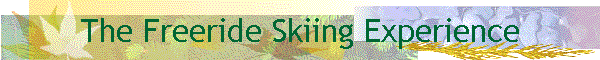 The Freeride Skiing Experience
