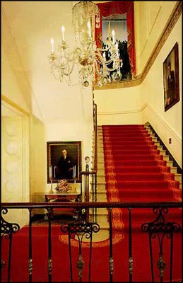 We've had many of Presidents stroll down these stairs.