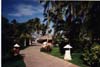 hotel grounds, nearing beach