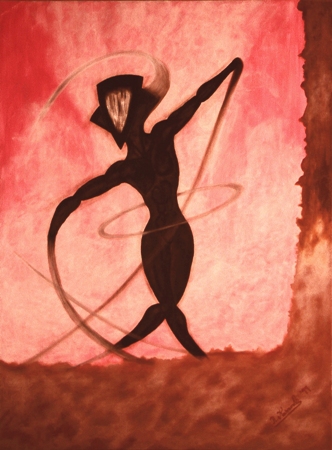 OMICRON FEMINIQUE - (c) 1999 Robert Kernodle - painting