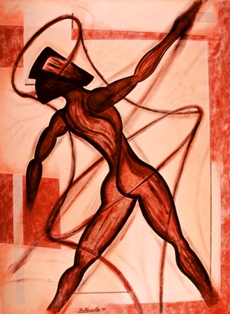 OMICRON HORIZON - (c) 1999 Robert Kernodle - painting