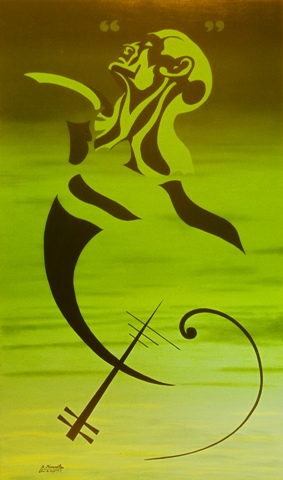 (c) 2002 Robert Kernodle - Mists Of Platonia - abstract human figure painting