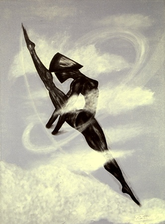 OMICRON ORBIT - (c) 1999 Robert Kernodle - painting