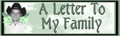 A Letter To My Family Banner