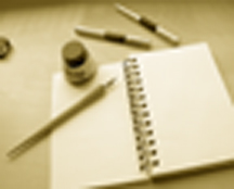 writing logo