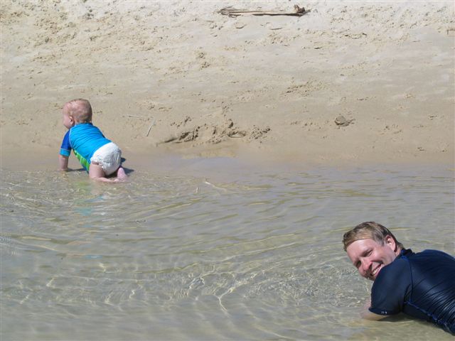The big beach hole.
