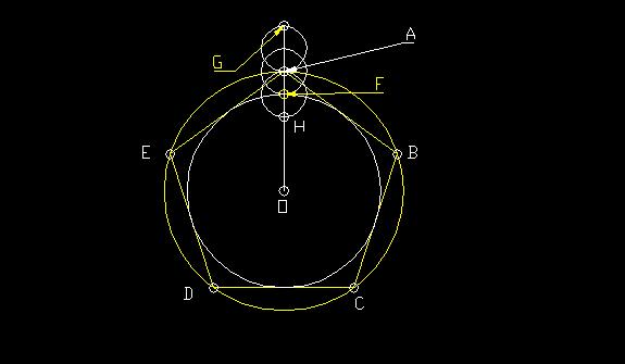Construction Using A Pentagon & Triangle. The most accurate