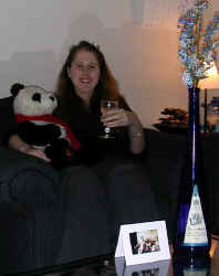 Panda and a drink, what more do you need in life?