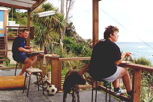 A mates bach in Moeraki