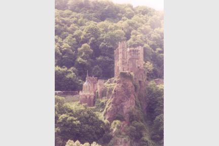 Castle on the Rhine River in Germany