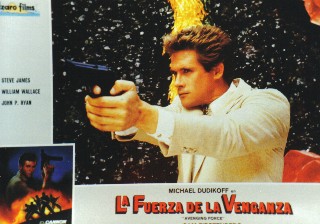 Italian Lobby card from "Avenging Force"