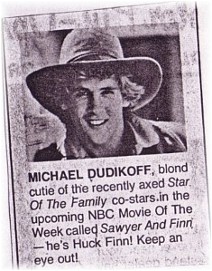 Young Mike....Ad for "Sawyer and Finn"