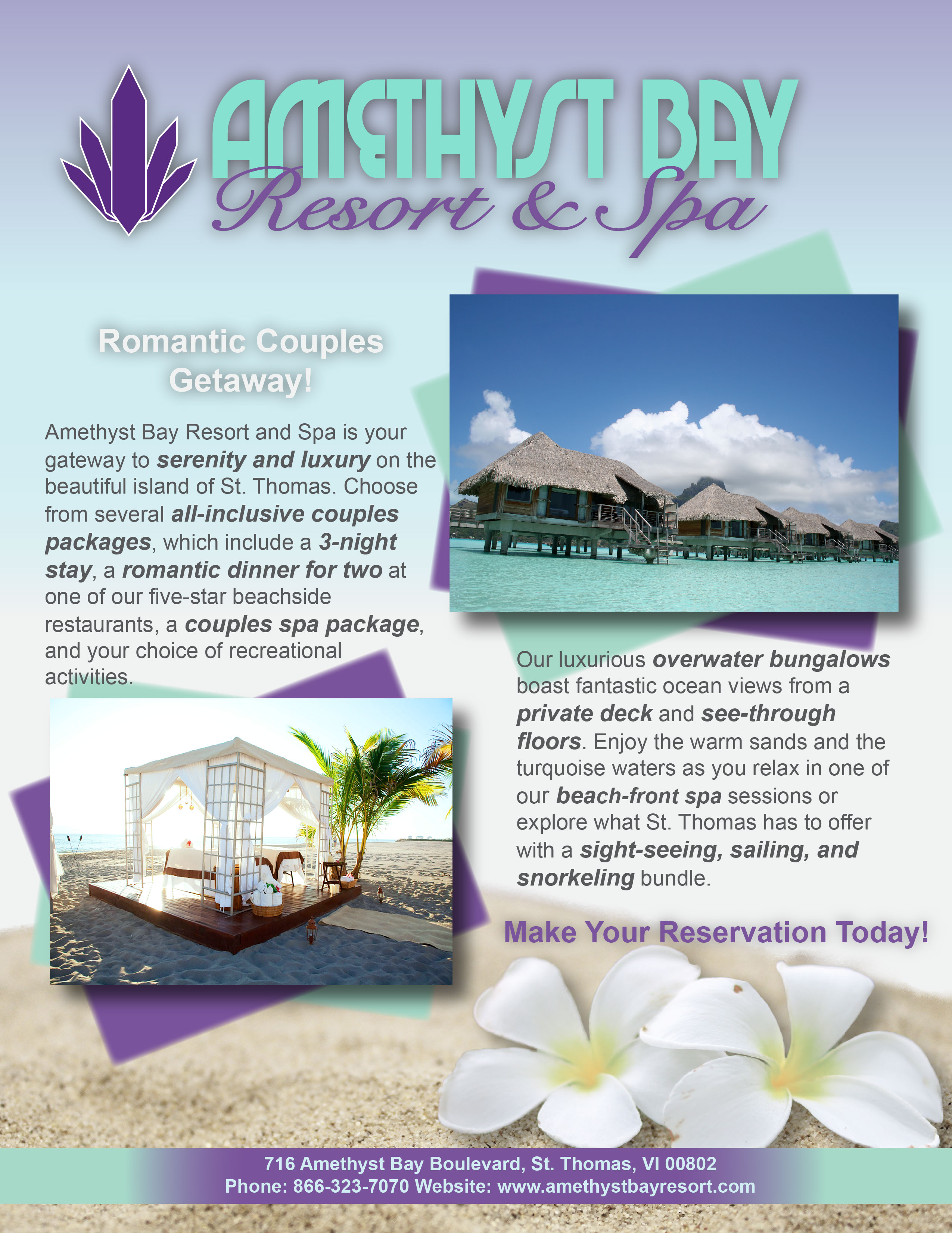 Amethyst Bay Resort and Spa Magazine Ad