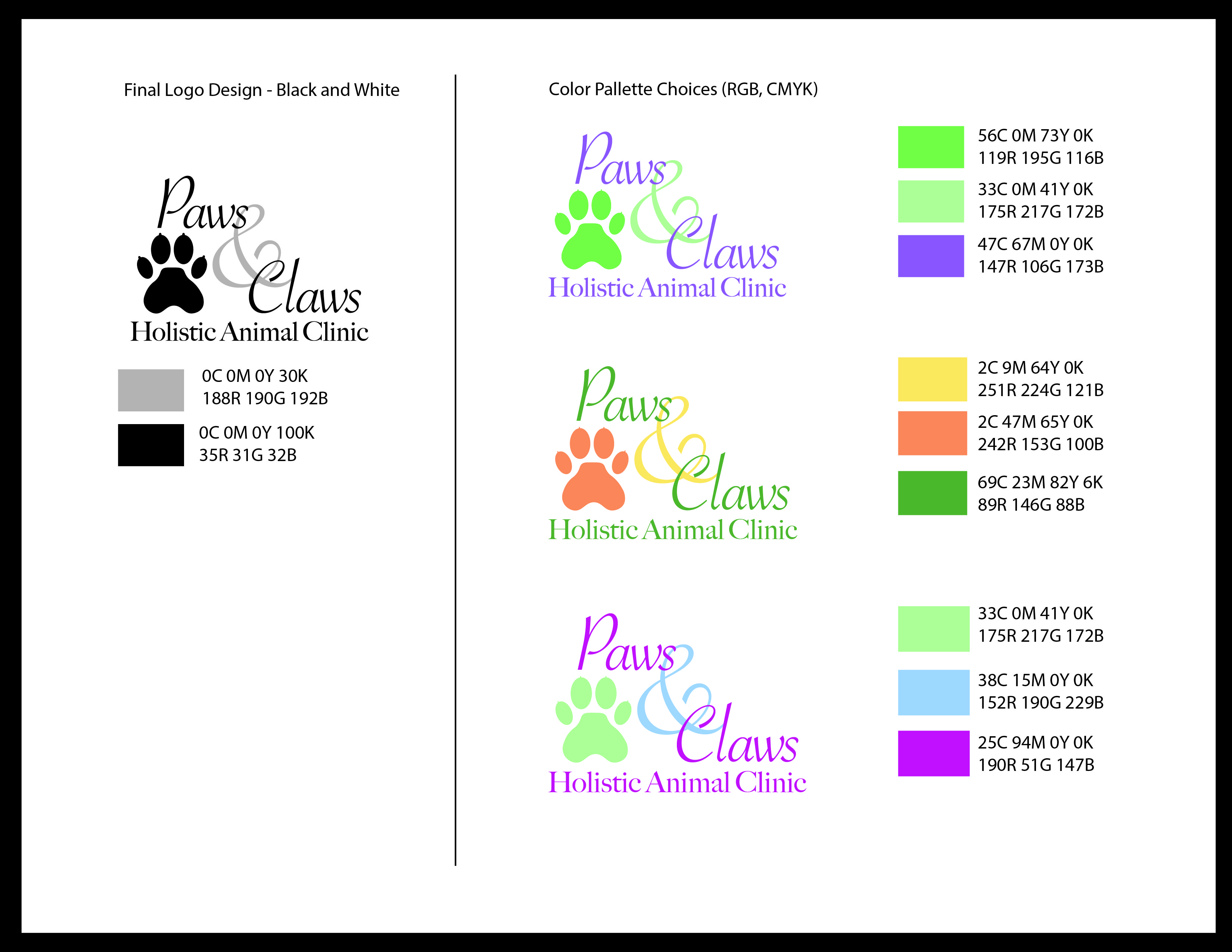 Paws and Claws Logo Examples