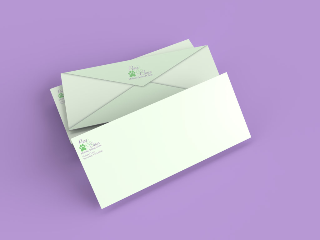 Paws and Claws Holistic Animal Clinic Envelope