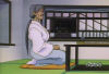 Sitting at table