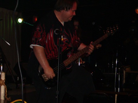 Billy bassin' it up at the Dolphin Lounge
