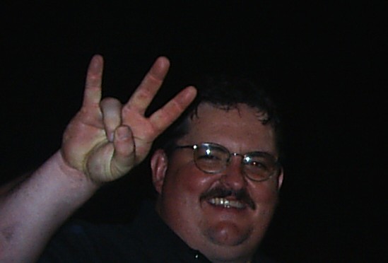 Greg just chilling after a show at Melinda's