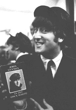 Doesn't he look proud of his book?