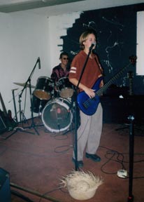 Jodie Houghton playing her bass----live at Fire Escape!