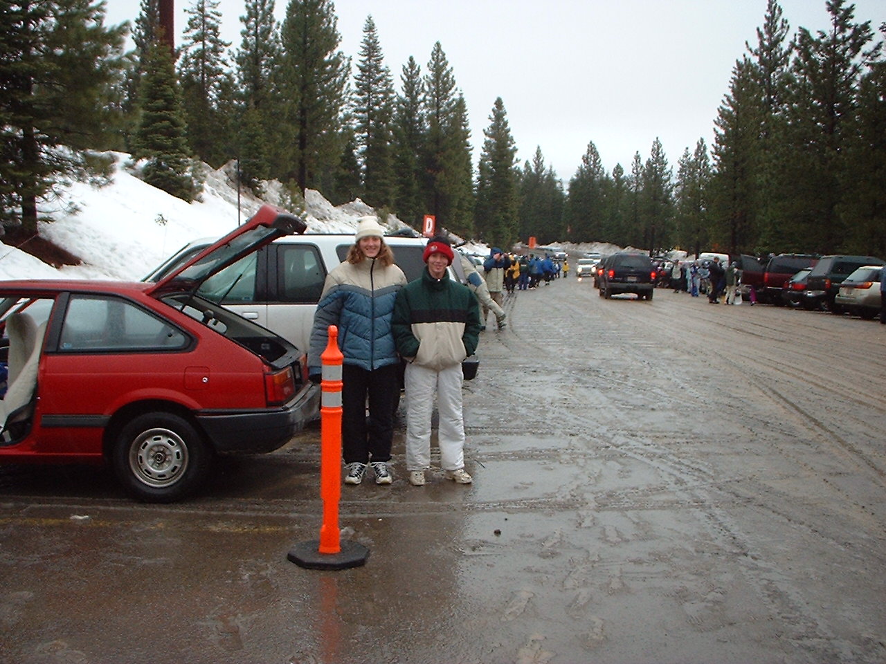 Emily and Cara in the Northstar ParkingLot