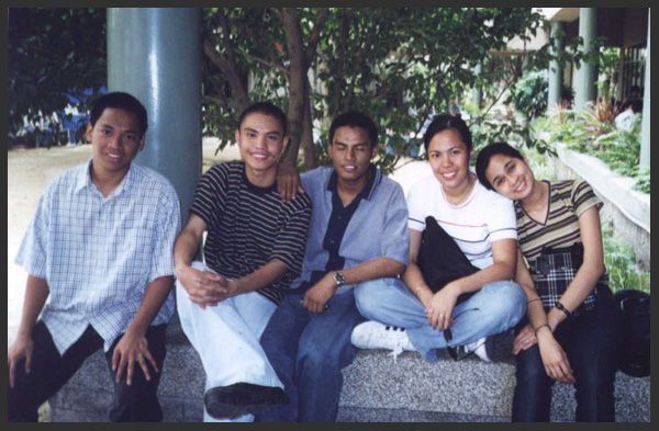 Rocketeers at the Ledge: Ronie, Rommel, Tristan, Kateh and Pam