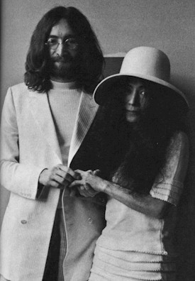 John & Yoko exchange Wedding vows 