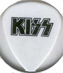 Gene Simmons pick from the '2000 Farewell Tour'. Front