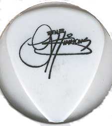 Gene Simmons pick from the '2000 Farewell Tour'. Back