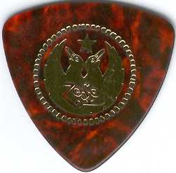 Greg Rzab's bass pick from the summer 2000 'Page/Black Crowes' Tour-FRONT