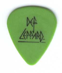 Lead Guitarist Phil Collen's pick.