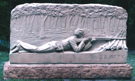 Front of Monument at Chickamauga Battlefield