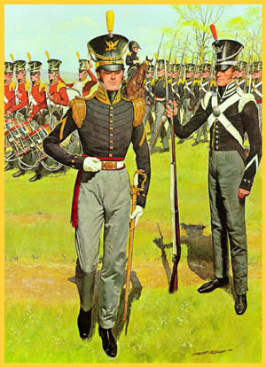 Dress Uniform (Infantry has silver piping)