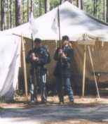 The 15th's guideons at Olustee in 1999