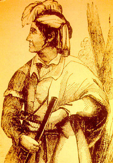 Coacoochee (Wildcat) son of King Philip coutesy of the Seminole 
Tribe of Florida website