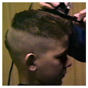Cutting the top of the flattop.