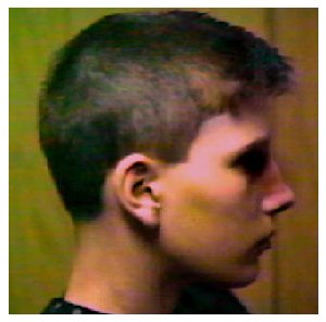 Side view of the final cut.