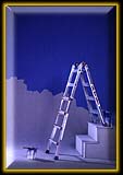 MY GOD!!! A STUNT LADDER...IT'S BALANCING ON STAIRS....FUCKIN STAIRS....WOW!!