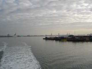 binnenkomst Harwich haven