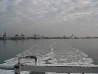 binnenkomst Harwich haven