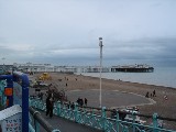 Brighton beach and Brighton Pier in background